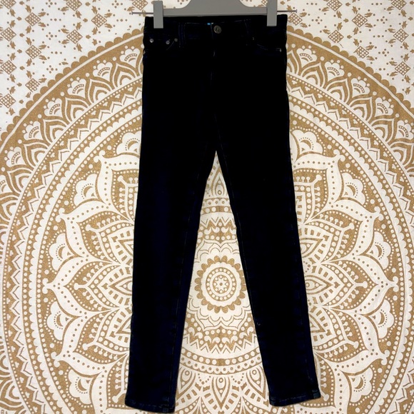 TRACTOR Other - “TRACTOR” GIRLS BLACK BUTTON & ZIP-UP SOFT JEGGINGS WITH POCKETS, SIZE 8